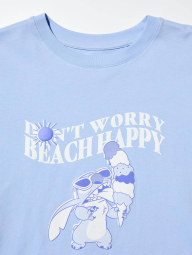 Футболка Disney UNIQLO с принтом Lilo & Stitch 1159864943 (Голубой XL)