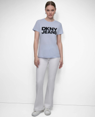 Футболка DKNY с логотипом 1159865093 (Голубой S)
