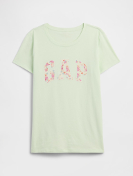 Женская футболка GAP с логотипом 1159865298 (Зеленый S)