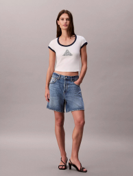 Женская футболка Calvin Klein с логотипом 1159865322 (Молочный XL)