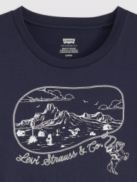 Женская футболка Levi's с принтом 1159865463 (Синий M)