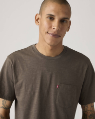 Чоловічі футболки з кишенею Levi's 1159865602 (Коричневий L)