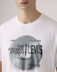Мужская футболка Levi's с принтом 1159865610 (Белый L)