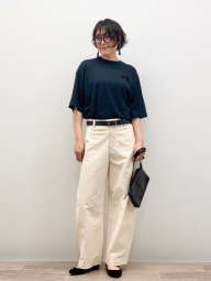 Укороченная лёгкая футболка UNIQLO 1159874175 (Черный XS)