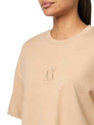 Женская футболка Armani Exchange с логотипом 1159879900 (Бежевый XL)