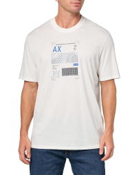 Футболка Armani Exchange з принтом 1159932936 (Молочний XXL)