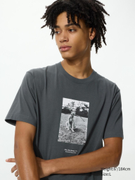 Футболка UNIQLO з принтом Elliott Erwitt UT 1160066354 (Сірий 3XL)