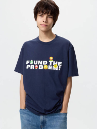 Футболка UNIQLO з принтом The Super Mario Galaxy 1160134340 (Синій L)