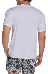 Мужской рашгард Calvin Klein футболка для купания с защитой от солнца UPF 40 1160174871 (Белый M)