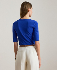 Жіноча футболка Ralph Lauren з V-подібним вирізом 1160200508 (Синій XXL)