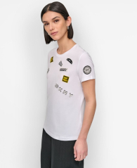 Футболка DKNY с нашивками 1160292974 (Белый XS)