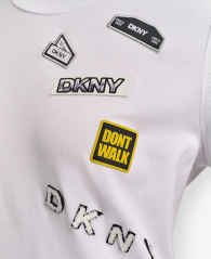 Футболка DKNY с нашивками 1160292974 (Белый XS)