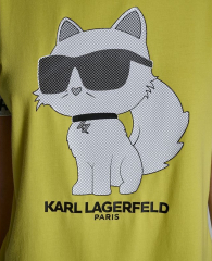 Женская футболка с принтом Karl Lagerfeld Paris 1160453563 (Желтый XL)