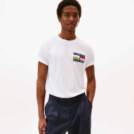 Чоловічі футболки Tommy Hilfiger з логотипом 1160486763 (Білий XXL)