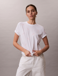 Женская футболка Calvin Klein с логотипом 1160510255 (Белый XL)