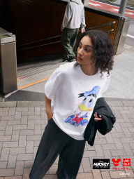 Футболка UNIQLO Disney Art Donald Duck 1160647781 (Білий XS)