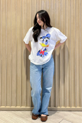 Футболка UNIQLO Disney Art Donald Duck 1160647781 (Білий XS)