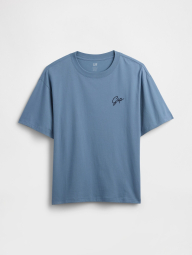 Мужская футболка GAP с вышитым логотипом 1160654925 (Синий XXL)