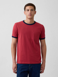 Мужская футболка GAP с карманом 1160663751 (Красный XXL)