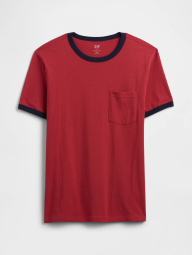 Мужская футболка GAP с карманом 1160663751 (Красный XXL)