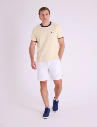 Футболка U.S. Polo Assn с логотипом 1160785707 (Молочный XXL)