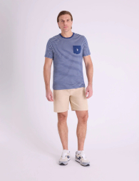 Футболка U.S. Polo Assn с карманом 1160793923 (Синий/Белый M)