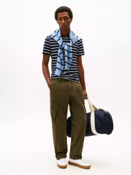 Мужская футболка Tommy Hilfiger 1160857358 (Синий/Белый XL)