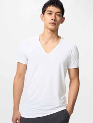 Футболка AIRism с V-образным вырезом UNIQLO 1160894418 (Белый XS)