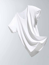 Футболка AIRism с V-образным вырезом UNIQLO 1160894418 (Белый XS)