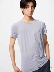 Футболка AIRism с круглым вырезом UNIQLO 1160896070 (Серый XS)