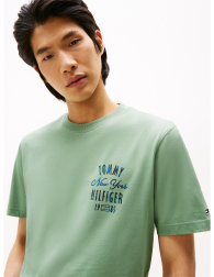 Мужская футболка Tommy Hilfiger с логотипом 1160902279 (Зеленый XXL)