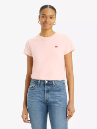 Жіноча футболка з логотипом Levi's 1160933454 (Рожевий S)