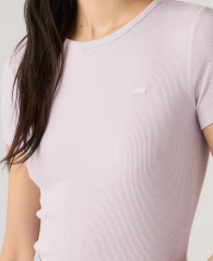 Жіноча футболка Levi's в рубчик 1161036361 (бузковий XL)