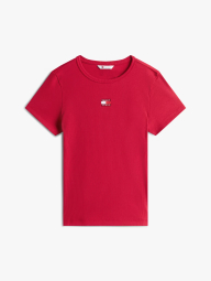 Футболка в рубчик Tommy Hilfiger 1161046791 (Красный M)