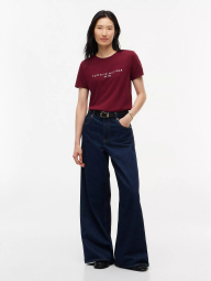 Женская футболка Tommy Hilfiger с логотипом 1161303040 (Бордовый L)