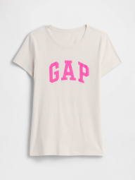 Женская футболка GAP с логотипом 1161171124 (Молочный XL)