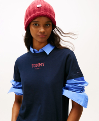 Футболка Tommy Hilfiger з логотипом 1161207063 (Синій L)