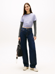 Футболка Tommy Hilfiger з логотипом 1161210646 (бузковий M)