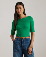 Женская футболка Ralph Lauren 1161247189 (Зеленый L)