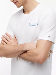 Чоловічі футболки Tommy Hilfiger з принтом ззаду 1161251425 (Білий XXL)