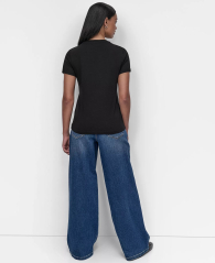 Футболка DKNY з нашивками 1161277444 (Чорний S)