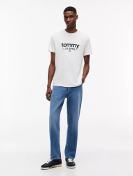 Мужская футболка Tommy Hilfiger с логотипом 1161366256 (Молочный M)