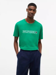 Мужская футболка Tommy Hilfiger с логотипом 1161367074 (Зеленый M)