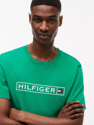 Чоловічі футболки з логотипом Tommy Hilfiger 1161367074 (Зелений M)