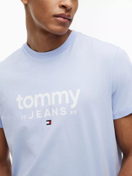 Мужская футболка Tommy Hilfiger с логотипом 1161367839 (Голубой M)