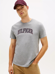 Мужская футболка Tommy Hilfiger с логотипом 1161368306 (Серый M)