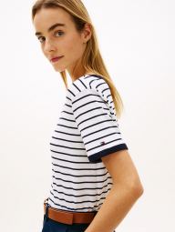 Футболка Tommy Hilfiger в полоску 1161404977 (Черный/Белый S)