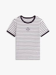 Футболка Tommy Hilfiger в полоску 1161404977 (Черный/Белый S)