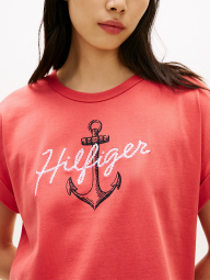 Футболка Tommy Hilfiger с вышивкой 1161409417 (Красный S)