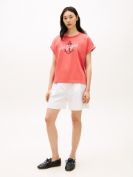 Футболка Tommy Hilfiger с вышивкой 1161409417 (Красный S)